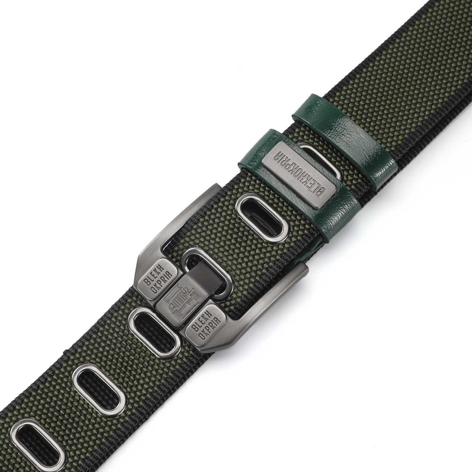 Men's Double-sided Canvas Outdoor Casual Belt With Alloy Pin Buckle