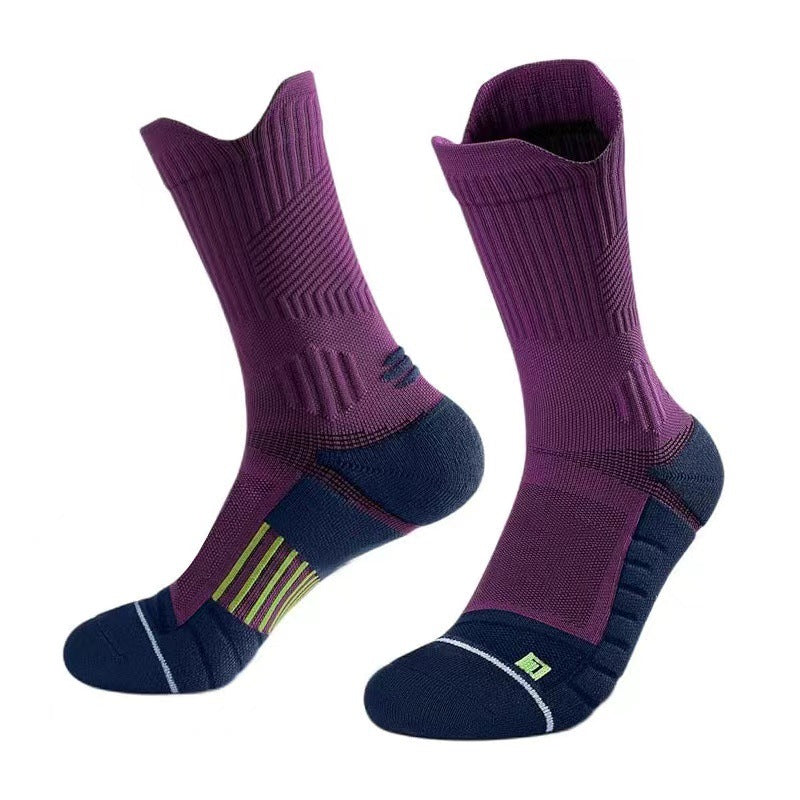 Low-Cut Running Socks With Sweat-Absorbing Non-Slip And Cushioned Towel-Like Bottom
