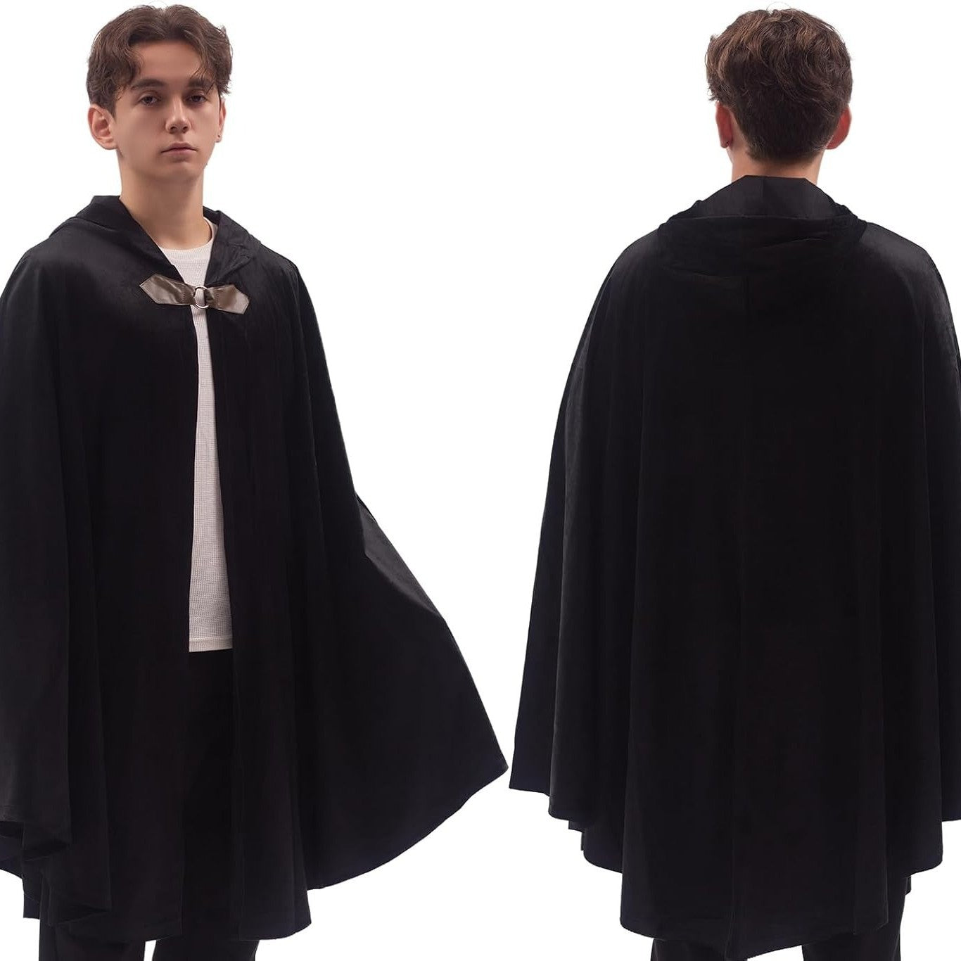 Men's Velvet Cloak With Hood