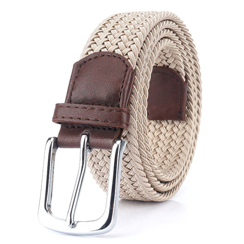 Canvas Elastic Stretch Belt Pin Buckle Canvas Belt