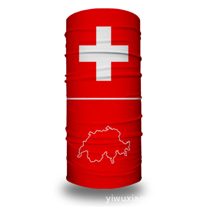 Multi-functional Neck Gaiter, Sun-protective Face Mask For Cycling, National Flag Headscarf Unisex