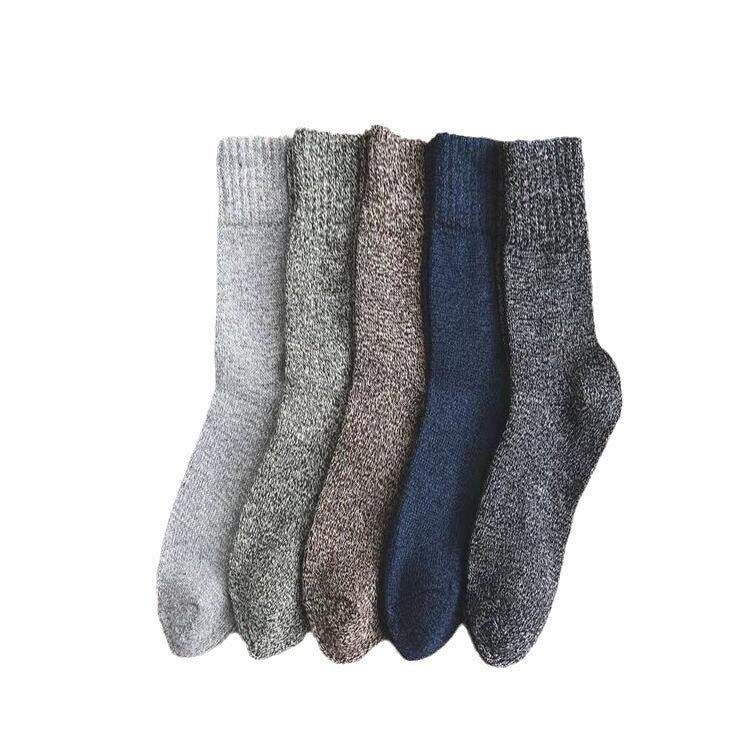 Autumn And Winter Men's Double-thread Rabbit Fur Socks