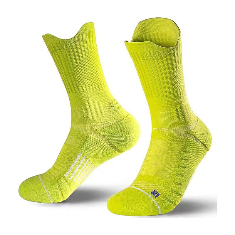 Low-Cut Running Socks With Sweat-Absorbing Non-Slip And Cushioned Towel-Like Bottom