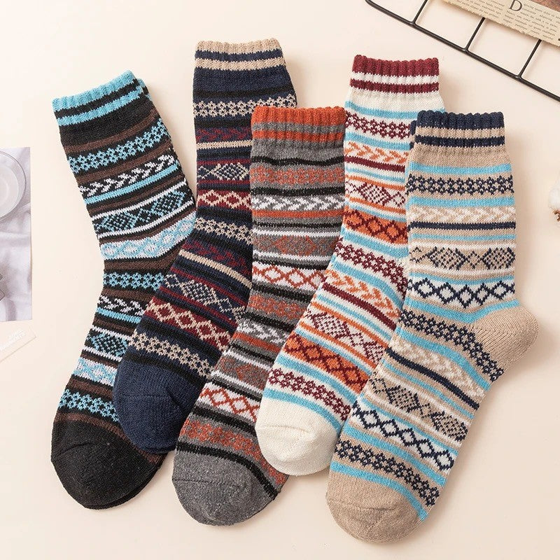 Men's Casual Thickened Thermal Wool Socks