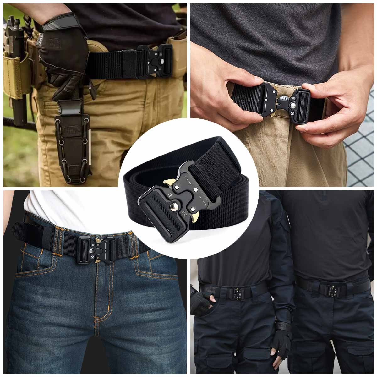 Stylish Adjustable Belt With Metal Buckle, Made Of Durable Material, Suitable For Fashion And Outdoor Activities.